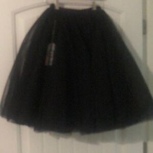 Black tutu chiffon skirt